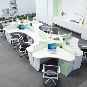 隔断办公桌弧形