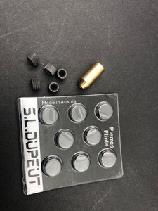 都彭朗声打火机适用充气嘴配件套餐火石2版砂轮5粒铜嘴1粒.