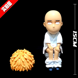 一拳超人 gk琦玉老师 马桶琦玉 坐姿 手办 模型 盒装 摆件