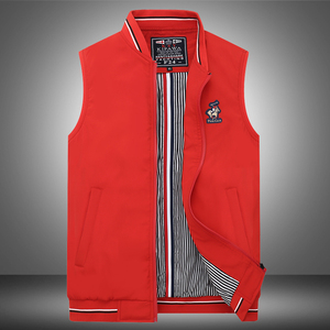 保罗高级棉马甲轻薄马夹棉背心外套坎肩保暖羽绒棉春冬男外穿polo