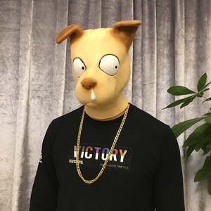 动物鱼狮子头套梅花鹿山羊马哈士奇猩猩独角兽运动会搞笑沙雕面具
