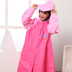 儿童雨衣男童女童小学生带大书包位6-15岁中大童长款加厚防水雨披