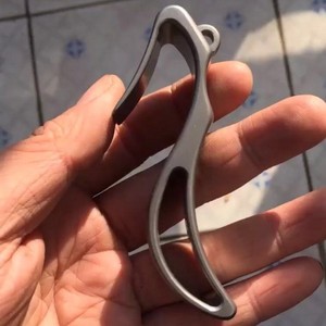 海派无架高跟鞋弹弓护指钛合金tc21便携扁皮圆皮纯手工