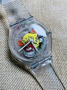 绝版swatch手表镂空suob101suok111suow100随性幻影全透明透视