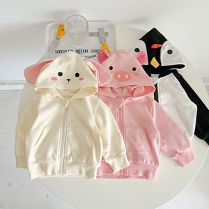 韩国童装外套洋气宝宝动物造型长袖卫衣开衫上衣婴幼儿秋装小外搭