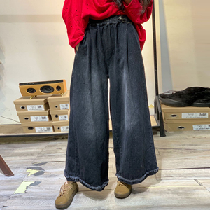 肥腿裤女阔腿裤休闲