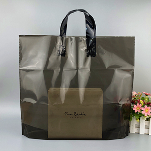 新款加厚透明黑色塑料手提袋服装店包装购物袋定做礼品袋子化妆品