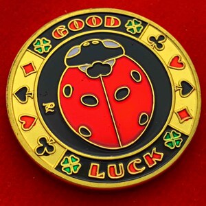 现货 四叶草幸运草镀金纪念章 收藏币打屁虫金币31mm硬币纪念币