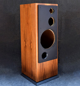 10寸12寸樱桃木皮贴面落地音箱空箱体空箱壳前置三分频高中低箱体