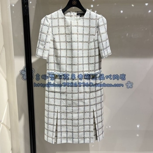 GEROLAMO 24年夏季专柜正品知性优雅格子连衣裙GLOPE23301 3999