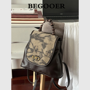 520礼物BEGOOER原创新中式泼墨双肩包春夏复古国风设计手提小背包