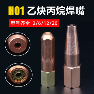H01射吸式焊枪咀6型丙烷梅花焊咀乙炔焊嘴头2升煤气液化气焊枪头