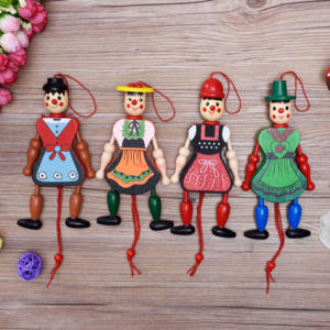 热卖木制玩具时尚卡通士兵拉线人偶系列提线木偶儿童传统玩具