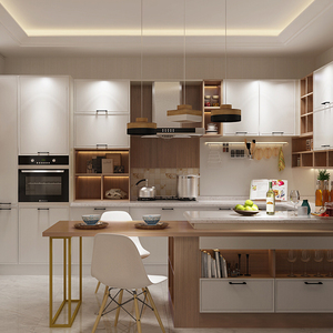 海尔(haier home) a3摩卡 整体橱柜定制现代简约石英石厨房装修