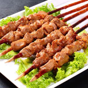 新疆小巴郎羊肉串红柳烤肉开袋即食真空熟食羊肉烧烤味10串羊肉串