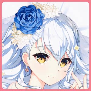 絆きらめく恋いろは 婚纱花嫁装 朱雀院椿等身抱枕 gal抱枕acg