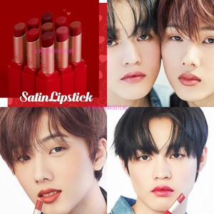 韩国代购 candylab nct合作限定水润保湿丝绸唇膏口红 satin送卡