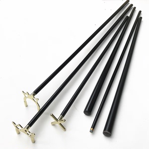 台球短架杆黑八九球斯诺克通用台球桌专用架杆 铜十字架杆辅助杆