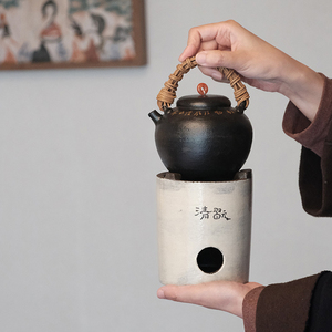 度山林玛瑙提梁壶景德镇手工陶瓷茶具酒精炭炉煮茶泡茶壶