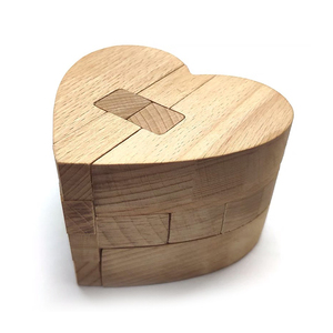 心形藏物鲁班锁  带抽屉  少量   孔明锁刀鱼益智