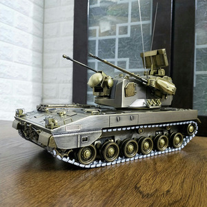 1:30 pgz-09双35mm自行高炮合金成品战车模型野战防空军事模型