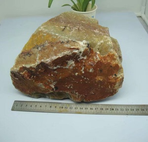 243号天然浙江红石原石料叶腊石毛料雕刻原石印章摆件石料6.8公斤