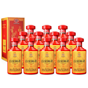【酒仙网直营店】53度白金酒白金酱酒(红酱a6)250ml*12