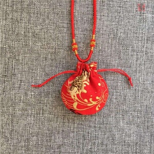 手工缝制朱砂包包婴儿宝宝儿童成人防惊吓挂脖香囊空袋