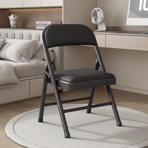 折叠椅子家用靠背餐椅饭桌多功能小型客人便携新款櫈子轻便折叠椅