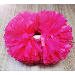 六一表演手上道具啦啦操花球舞蹈道具广场舞手花亚光中间柄双头花