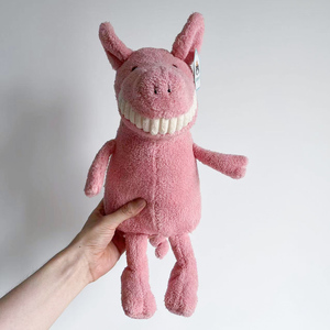 005人付款淘宝jellycat微笑大牙龇牙火龙狗狗恐龙猪宝宝公仔毛绒玩具