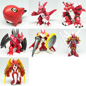 基基兽基尔大古拉真红莲骑士公爵破灭魔龙兽数码宝贝万代美版扭蛋