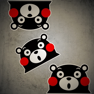 车贴熊本熊烂仔车个性创意反光贴纸车身贴车窗贴适可爱卡通