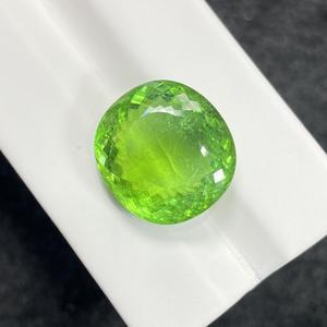 椭圆形天然霓虹绿色帕拉伊巴碧玺戒面裸石20.89克拉aigs证书特价