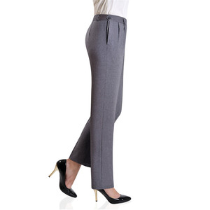 老式旁开边开口侧边开扣女裤夏季新品妈妈奶奶宽松长裤中老年女装