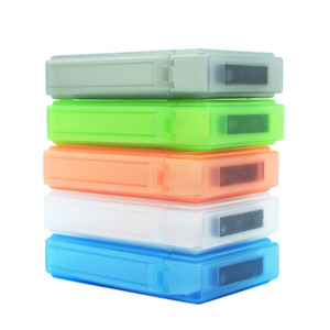 5个装 硬盘PP盒 3.5寸保护盒保护包资料存放盒彩色收纳盒标签分类