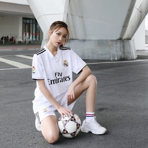 学生白色体育套装足球服男女球衣 印数字LOGO队徽班服队服韩版bf