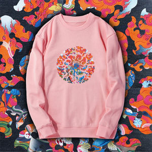 00富苗花服饰旗舰店天猫个性眼睛潮男藏族唐卡佛眼短袖t恤男纯棉