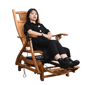 人竹摇摇椅家用午睡凉椅老人休闲逍遥椅实木靠背椅子黄huang