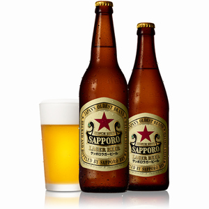 特价日本进口sapporo三宝乐札幌啤酒赤星拉格啤酒红星玻璃瓶啤酒