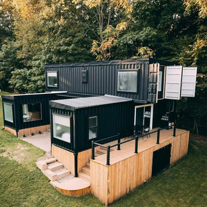 海运集装箱民宿房屋豪华定做铁艺工业风框架材料组装20尺住人设计