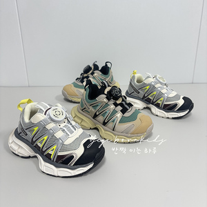 波拉bora韩国男童运动鞋2024春夏儿童透气网鞋老爹鞋女童跑步鞋子