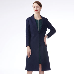 赛斯特女装长袖含羊毛中长款风衣外套 a0730