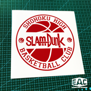 灌篮高手湘北标志樱木动漫单色镂空汽车贴纸反光后窗笔记本行李箱