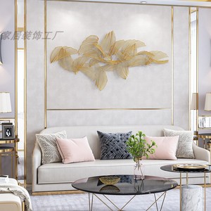 客厅沙发背景墙壁饰轻奢现代挂件卧室样板房墙面挂饰金属壁挂墙饰