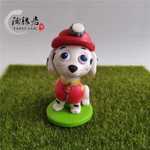 陶缘居软陶手工diy卡通动漫公仔泥人汪汪队软陶摆件成品创意礼品