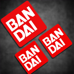 日本万代bandai标志高达mg摩托车改装个性logo反光遮划痕机车贴纸