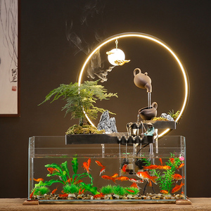 鱼缸水族箱免换水创意