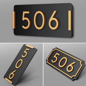 亚克力门牌定制号码牌家用门牌号门贴挂牌创意宿舍个性入户住宅高档