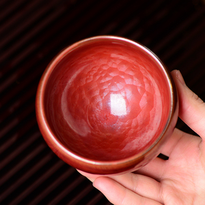 名家游超昆仑建盏茶杯纯手工建窑主人杯单杯高端建阳茶盏功夫茶具